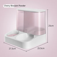 HKM-1229117 Automatic Pet Feeder with Bowl - Smart Feeding Solution for Cats in Gray, Pink, Blue