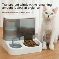 HKM-1229117 Automatic Pet Feeder with Bowl - Smart Feeding Solution for Cats in Gray, Pink, Blue