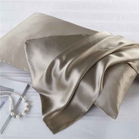 HKM-123027 Mulberry Silk Zipper Pillowcase - Breathable, Sweat-Absorbent, Modern Design