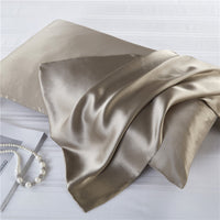 HKM-123027 Mulberry Silk Zipper Pillowcase - Breathable, Sweat-Absorbent, Modern Design