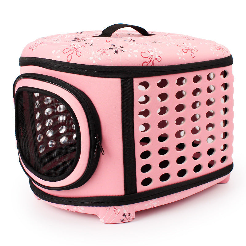 HKM-1231165 Portable Foldable EVA Handbag for Easy Pet Travel - Ideal for Dogs and Cats