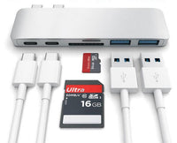 HKM-123155 USB Type-C Hub Adapter with SD and TF Card Reader, Power Delivery, Compatible with iPhone Models