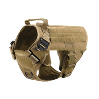 HKM-1234493 Tactical Elastic Leash and Harness Set for Pets - Nylon, Multiple Colors Available