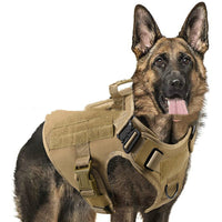 HKM-1234493 Tactical Elastic Leash and Harness Set for Pets - Nylon, Multiple Colors Available