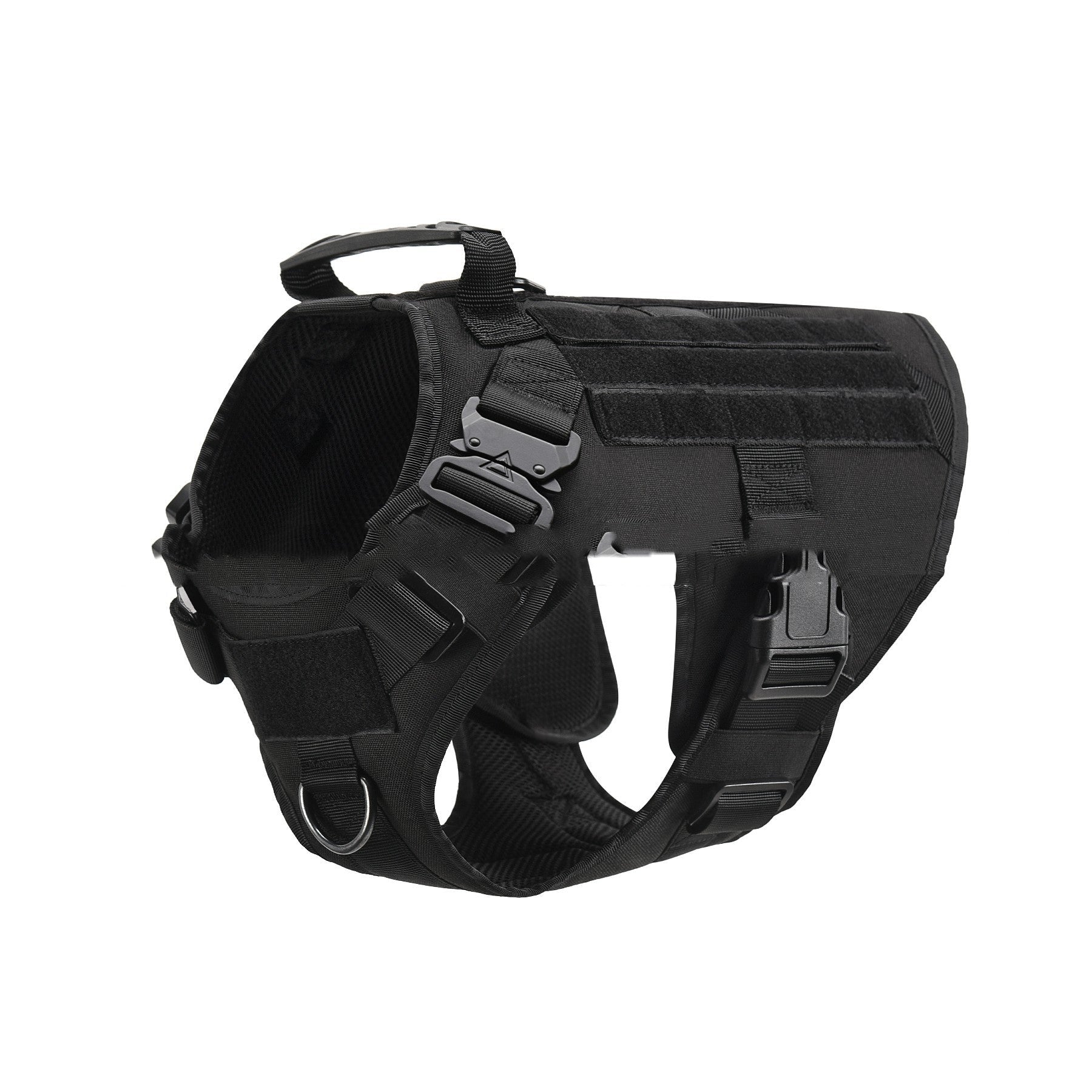 HKM-1234493 Tactical Elastic Leash and Harness Set for Pets - Nylon, Multiple Colors Available