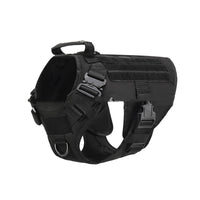 HKM-1234493 Tactical Elastic Leash and Harness Set for Pets - Nylon, Multiple Colors Available