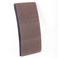 HKM-1234877 Durable Corrugated Cat Scratch Board with Solid Wood Frame - 55 x 32.5 x 13 cm
