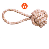 HKM-1235517 Cotton Rope Tooth Cleaning Toy for Puppies – Effective Molar and Teething Fun