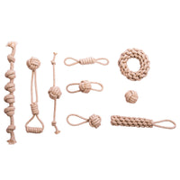 HKM-1235517 Cotton Rope Tooth Cleaning Toy for Puppies – Effective Molar and Teething Fun