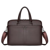 HKM-123667 Elegant Slim Rolling Laptop Bag for 14-15.6 Inch Laptops in Faux Vegan PU Leather