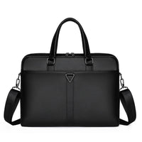 HKM-123667 Elegant Slim Rolling Laptop Bag for 14-15.6 Inch Laptops in Faux Vegan PU Leather
