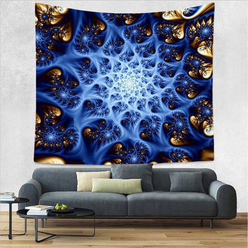 HKM-123667 Vibrant Digital Printed Tapestry Made from Polyester Fiber