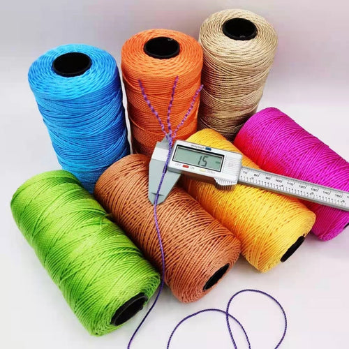 HKM-123795 Large Shaft Polypropylene Fiber Ice Silk Hollow Joint Wool Hook - 1.5mm Thickness, 100g Yarn