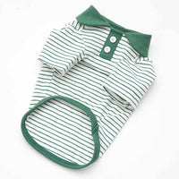 HKM-1238845 Colorful Striped Polo Shirt for Pets - Cotton/Spandex Blend