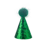 HKM-1239485 Pet Birthday Party Pointed Fur Ball Hats - 10 Colors in Various Sizes