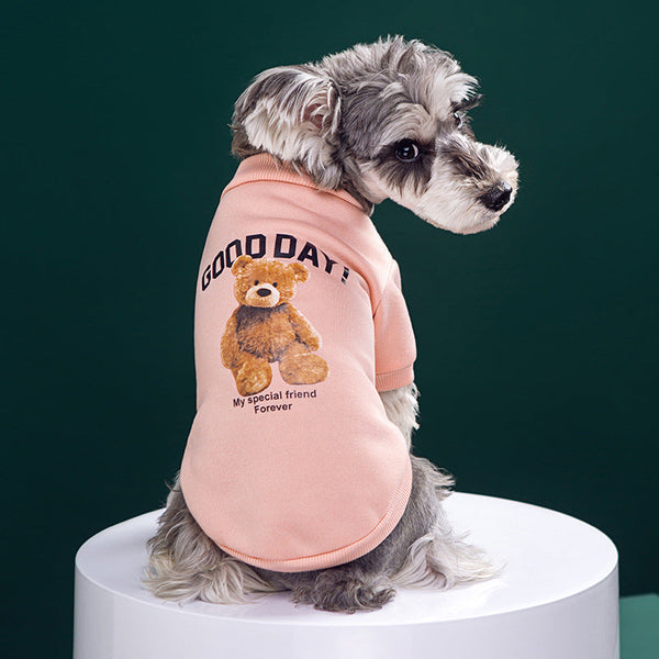 HKM-1239741 Thin-Fleece Thermal Sweater for Dogs and Cats - Available in White, Pink, Khaki, Dark Blue, Sizes XS to 2XL
