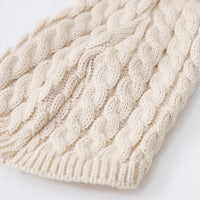 HKM-1240253 Cozy Cable-Knit Pet Sweater in Black, Wine Red, White, and Khaki