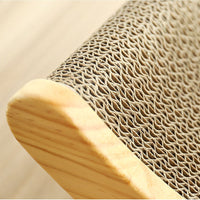 HKM-1240637 U-Shaped Cat Scratching Post and Toy - Corrugated Cardboard Bed for Cats