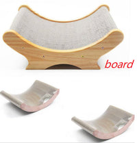HKM-1240637 U-Shaped Cat Scratching Post and Toy - Corrugated Cardboard Bed for Cats