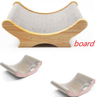 HKM-1240637 U-Shaped Cat Scratching Post and Toy - Corrugated Cardboard Bed for Cats