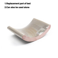 HKM-1240637 U-Shaped Cat Scratching Post and Toy - Corrugated Cardboard Bed for Cats