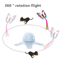 HKM-1241277 Electric Butterfly Cat Toy – Interactive Funny Cat Stick with Motion Feature