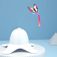 HKM-1241277 Electric Butterfly Cat Toy – Interactive Funny Cat Stick with Motion Feature