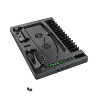 HKM-124179 PS5 Multifunctional Handle Holder with Charging, Cooling Fan and Storage Bracket