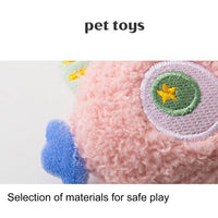 HKM-1241917 Interactive Cartoon Dog Toy with Squeaker for Chewing and Dental Health