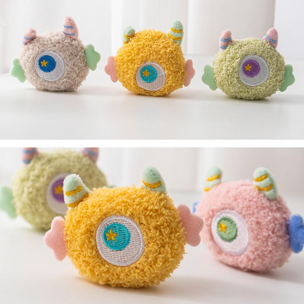 HKM-1241917 Interactive Cartoon Dog Toy with Squeaker for Chewing and Dental Health