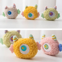 HKM-1241917 Interactive Cartoon Dog Toy with Squeaker for Chewing and Dental Health