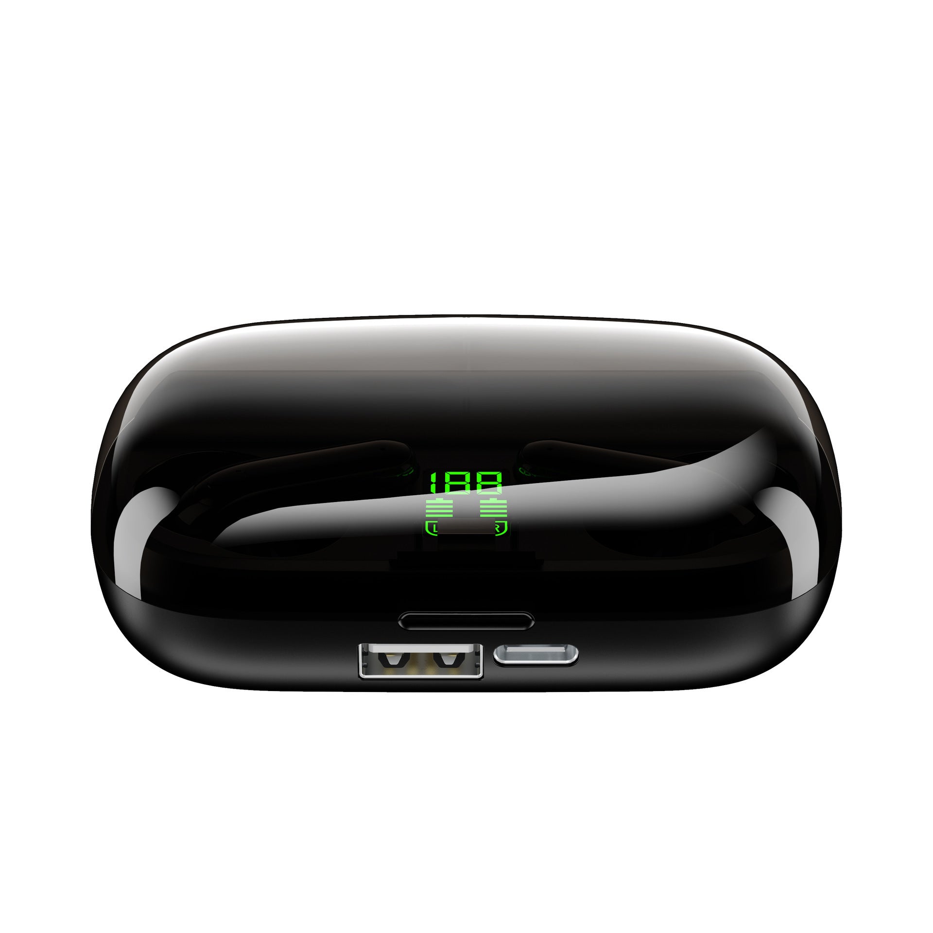 HKM-124307 Bluetooth V5.0 Wireless Headset with True Stereo Sound and Charging Case