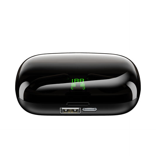 HKM-124307 Bluetooth V5.0 Wireless Headset with True Stereo Sound and Charging Case