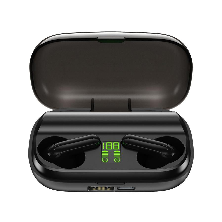 HKM-124307 Bluetooth V5.0 Wireless Headset with True Stereo Sound and Charging Case