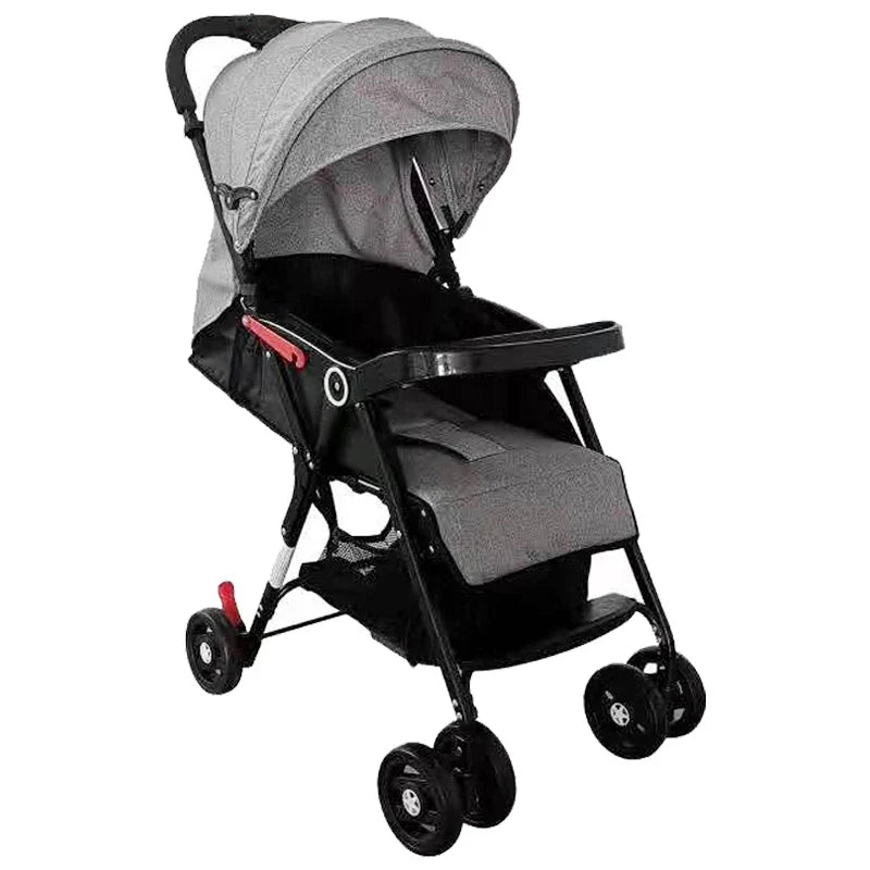 HKM-124307 Compact Lightweight Baby Stroller with Detachable Tray for Travel and Airplane Use