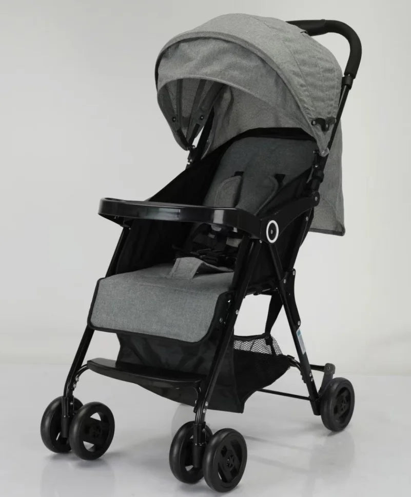 HKM-124307 Compact Lightweight Baby Stroller with Detachable Tray for Travel and Airplane Use
