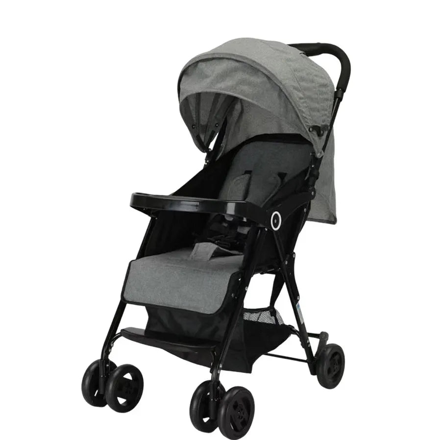 HKM-124307 Compact Lightweight Baby Stroller with Detachable Tray for Travel and Airplane Use