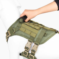 HKM-124307 Large Oxford Chest and Back Vest for Dogs - Durable and Adjustable Design
