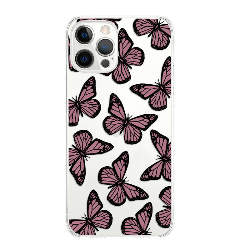 HKM-124371 Frosty Wind Design TPU Back Cover for iPhone Models