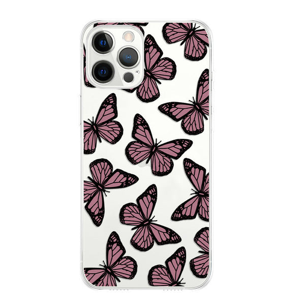 HKM-124371 Frosty Wind Design TPU Back Cover for iPhone Models