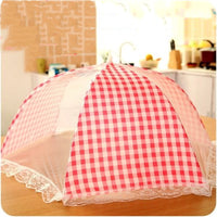 HKM-124435 Transparent Mesh Food Cover with Steel Frame - 42cm Length x 29cm Height x 63cm Width