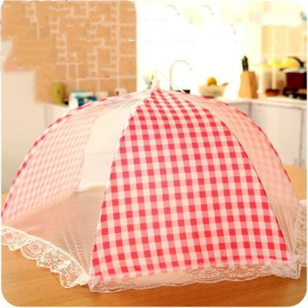 HKM-124435 Transparent Mesh Food Cover with Steel Frame - 42cm Length x 29cm Height x 63cm Width