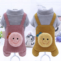 HKM-1244861 Fluffy Plush Cotton Coat for Small Dogs - Bichon, Pomeranian, Chihuahua - Yellow, Pink, Blue Options