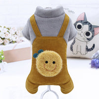 HKM-1244861 Fluffy Plush Cotton Coat for Small Dogs - Bichon, Pomeranian, Chihuahua - Yellow, Pink, Blue Options