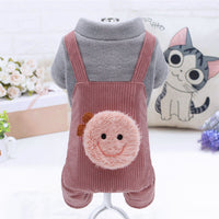 HKM-1244861 Fluffy Plush Cotton Coat for Small Dogs - Bichon, Pomeranian, Chihuahua - Yellow, Pink, Blue Options