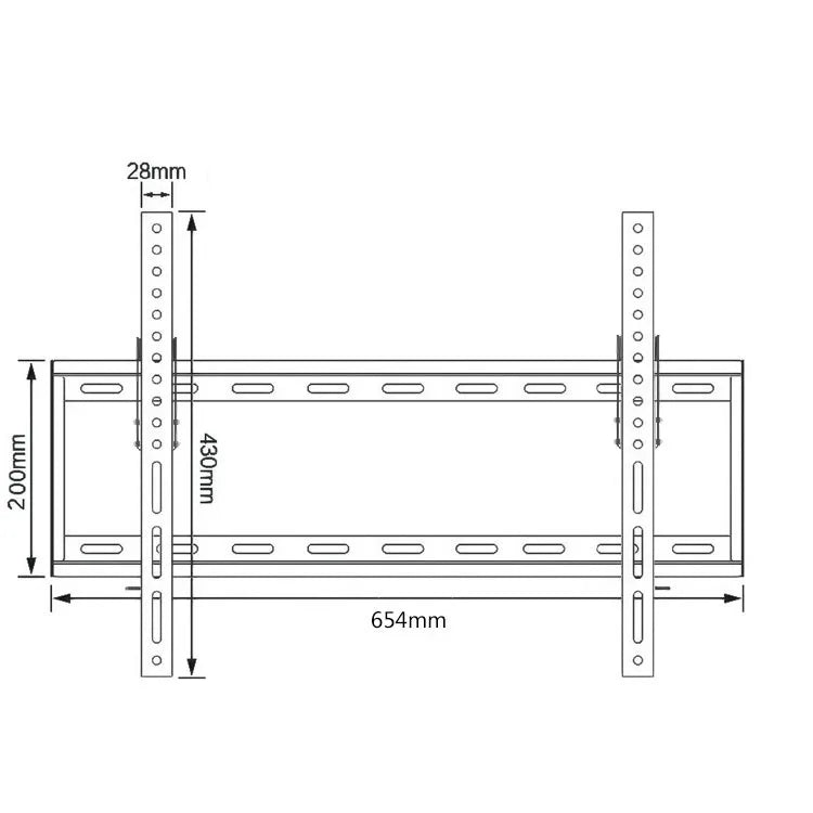 HKM-124627 Universal Tilt TV Wall Mount for 32" to 70" Screens