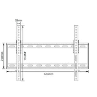 HKM-124627 Universal Tilt TV Wall Mount for 32" to 70" Screens