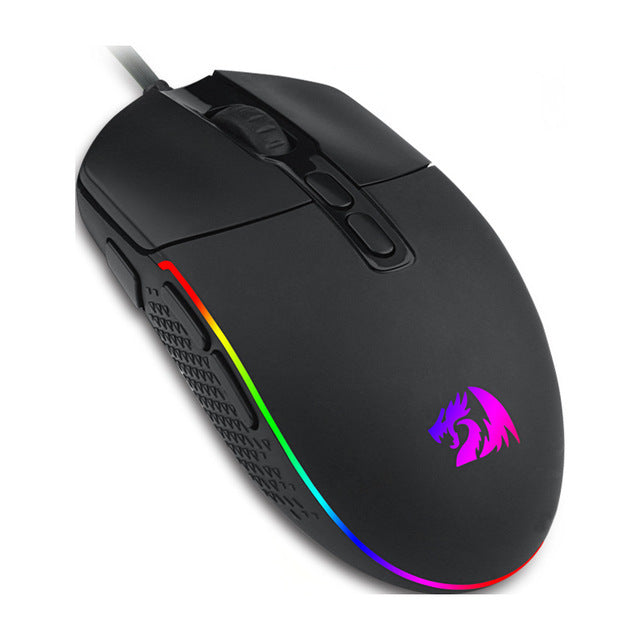 HKM-124627 Wired Gaming Mouse with Adjustable DPI, Ergonomic Design, 9 Buttons, Black