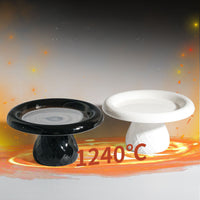 HKM-1246397 Ceramic Cat Bowl with Neck Protection and Stability for Canned Food and Snacks