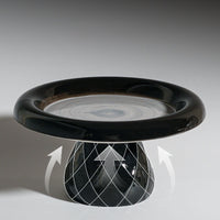 HKM-1246397 Ceramic Cat Bowl with Neck Protection and Stability for Canned Food and Snacks